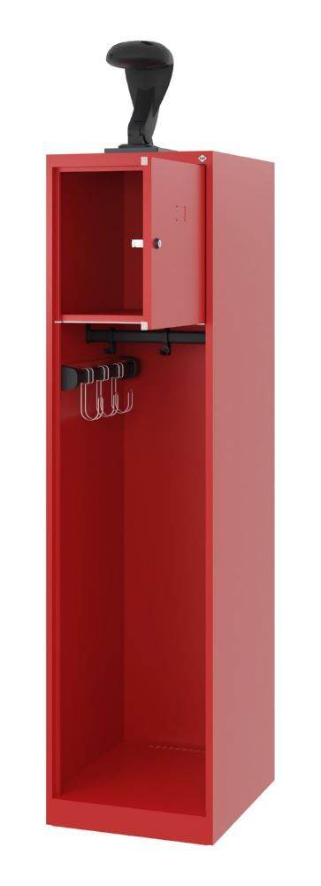 C+P Feuerwehrspind Evolo mit Multifunktionsleiste feuerrot 400 x 500 x 1530 mm Produktbild C+P Feuerwehrspind Evolo mit Multifunktionsleiste feuerrot 400 x 500 x 1530 mm bild 2