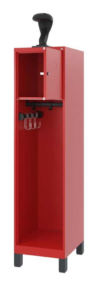 C+P Feuerwehrspind Youngster 1 Abteil feuerrot 400 x 500 x 1530 mm Produktbild C+P Feuerwehrspind Youngster 1 Abteil feuerrot 400 x 500 x 1530 mm bild 2
