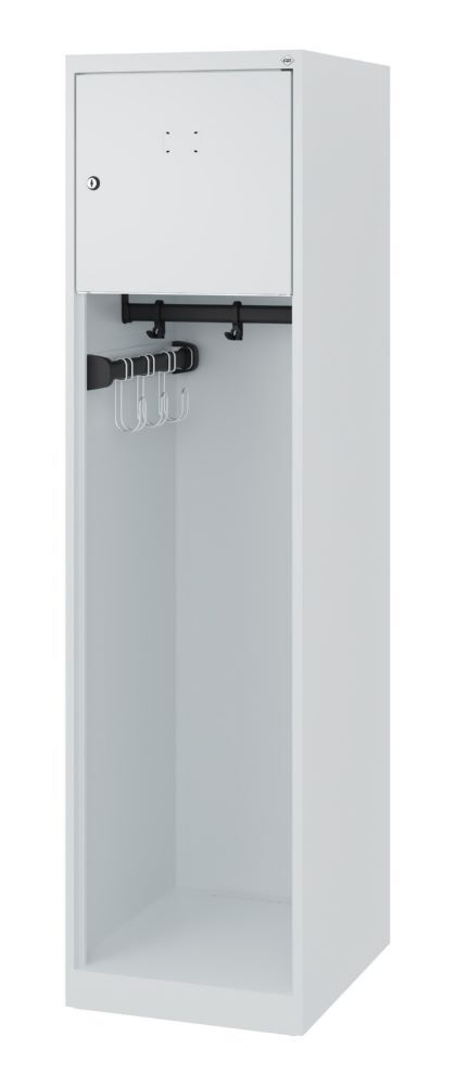 C+P Feuerwehrspind Evolo Youngster in lichtgrau 400 x 500 x 1530 mm Produktbild C+P Feuerwehrspind Evolo Youngster in lichtgrau 400 x 500 x 1530 mm