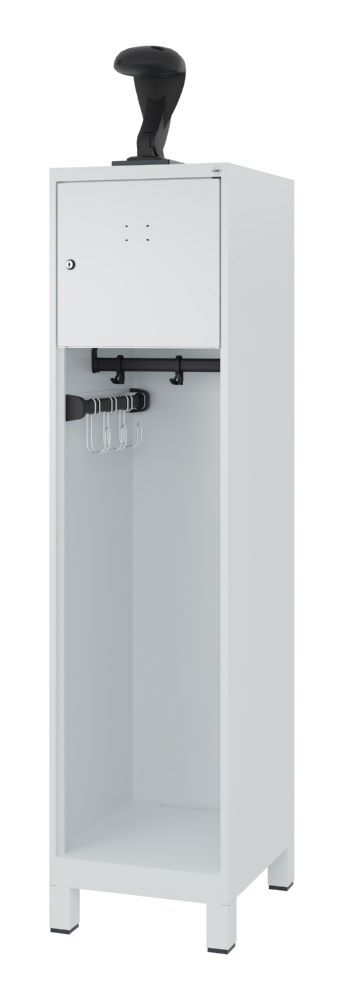 C+P Feuerwehrspind mit Schloss Youngster hellgrau 400 x 500 x 1530 mm Produktbild C+P Feuerwehrspind mit Schloss Youngster hellgrau 400 x 500 x 1530 mm