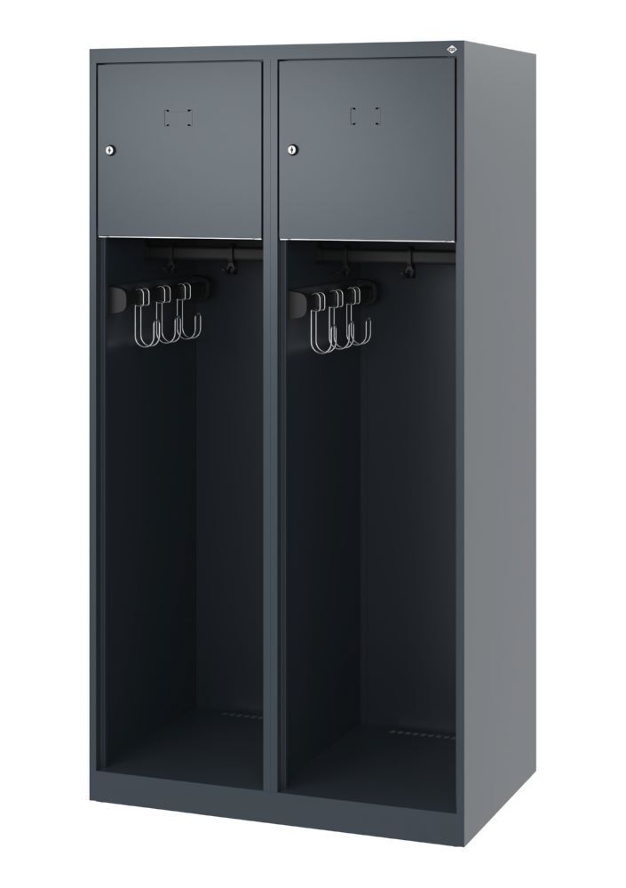 C+P Feuerwehrspind Youngster mit Ablageböden anthrazit 800 x 500 x 1530 mm Produktbild C+P Feuerwehrspind Youngster mit Ablageböden anthrazit 800 x 500 x 1530 mm