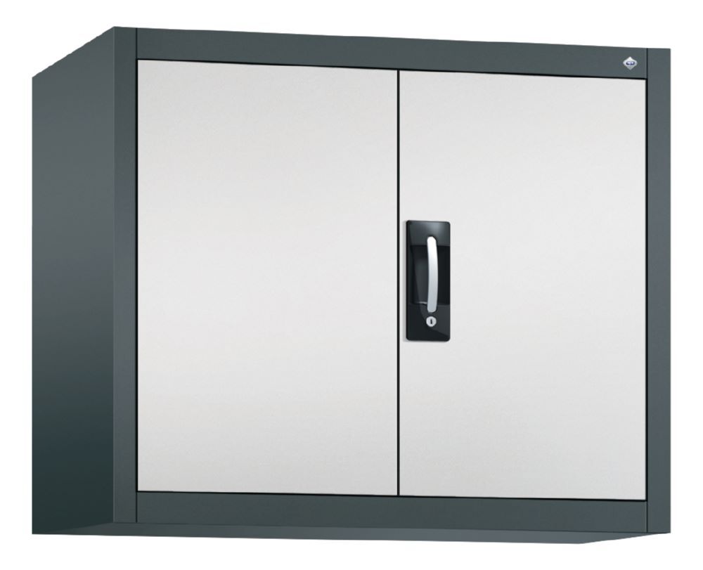 C+P Flügeltürenschrank Acurado 900 anthrazit hellgrau 930 x 400 x 790 mm Produktbild C+P Flügeltürenschrank Acurado 900 anthrazit hellgrau 930 x 400 x 790 mm