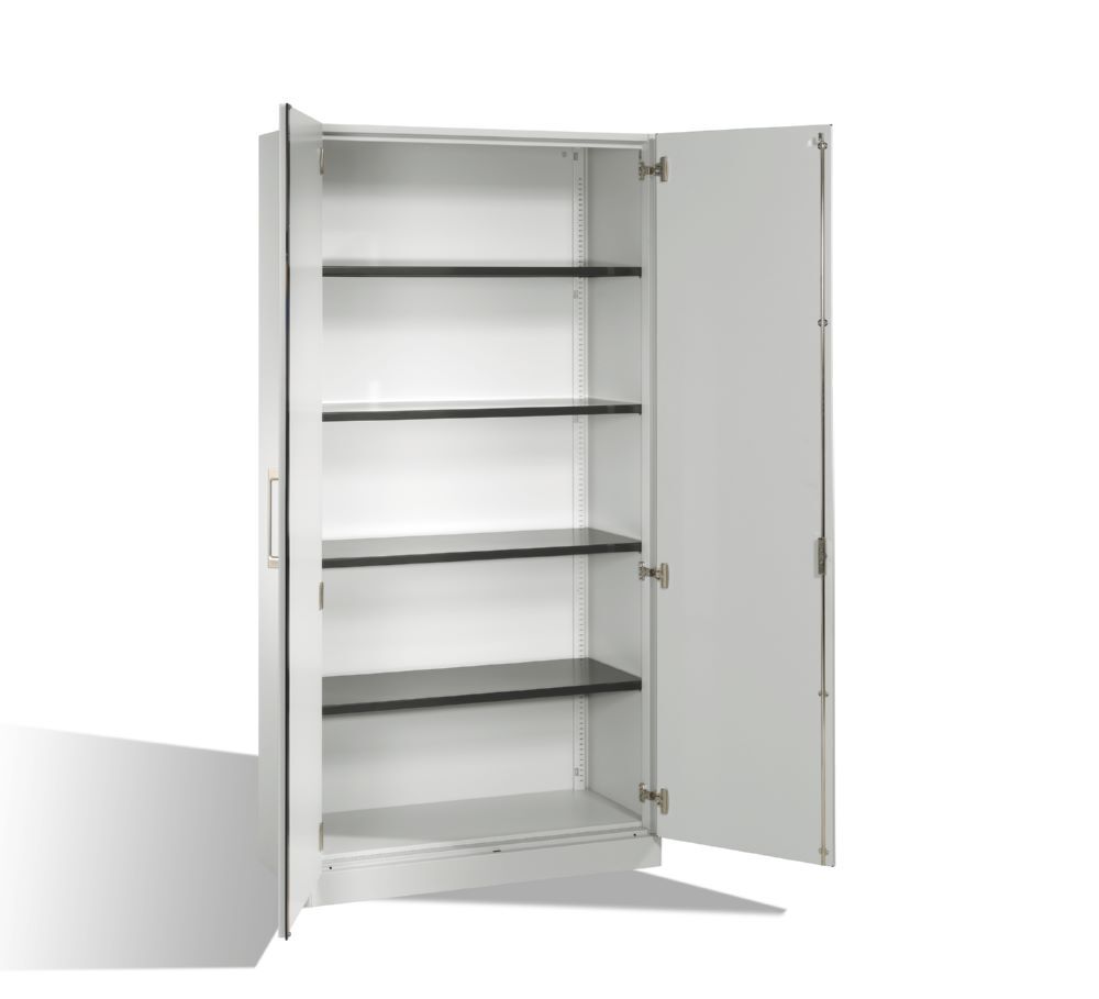 C+P Flügeltürenschrank Asisto Büroschrank in lichtgrau 1000 x 435 x 1980 mm Produktbild C+P Flügeltürenschrank Asisto Büroschrank in lichtgrau 1000 x 435 x 1980 mm bild 2