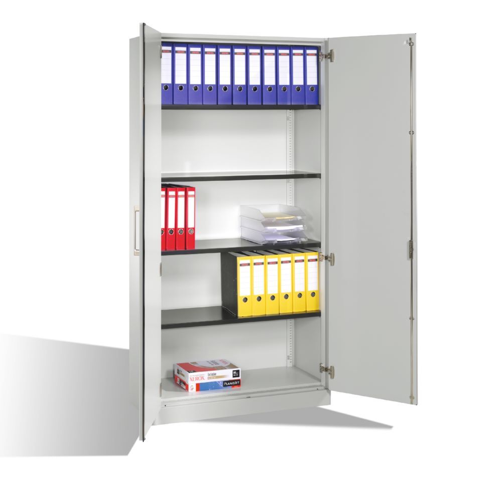 C+P Flügeltürenschrank Asisto Büroschrank in lichtgrau 1000 x 435 x 1980 mm Produktbild C+P Flügeltürenschrank Asisto Büroschrank in lichtgrau 1000 x 435 x 1980 mm bild 3