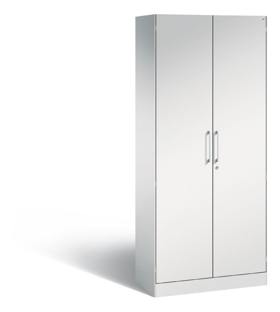 C+P Flügeltürenschrank Asisto 2 Stahltüren in lichtgrau 800 x 435 x 1980 mm Produktbild C+P Flügeltürenschrank Asisto 2 Stahltüren in lichtgrau 800 x 435 x 1980 mm