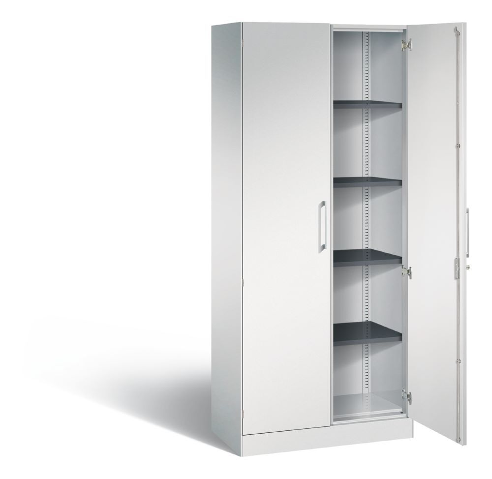C+P Flügeltürenschrank Asisto 2 Stahltüren in lichtgrau 800 x 435 x 1980 mm Produktbild C+P Flügeltürenschrank Asisto 2 Stahltüren in lichtgrau 800 x 435 x 1980 mm bild 2