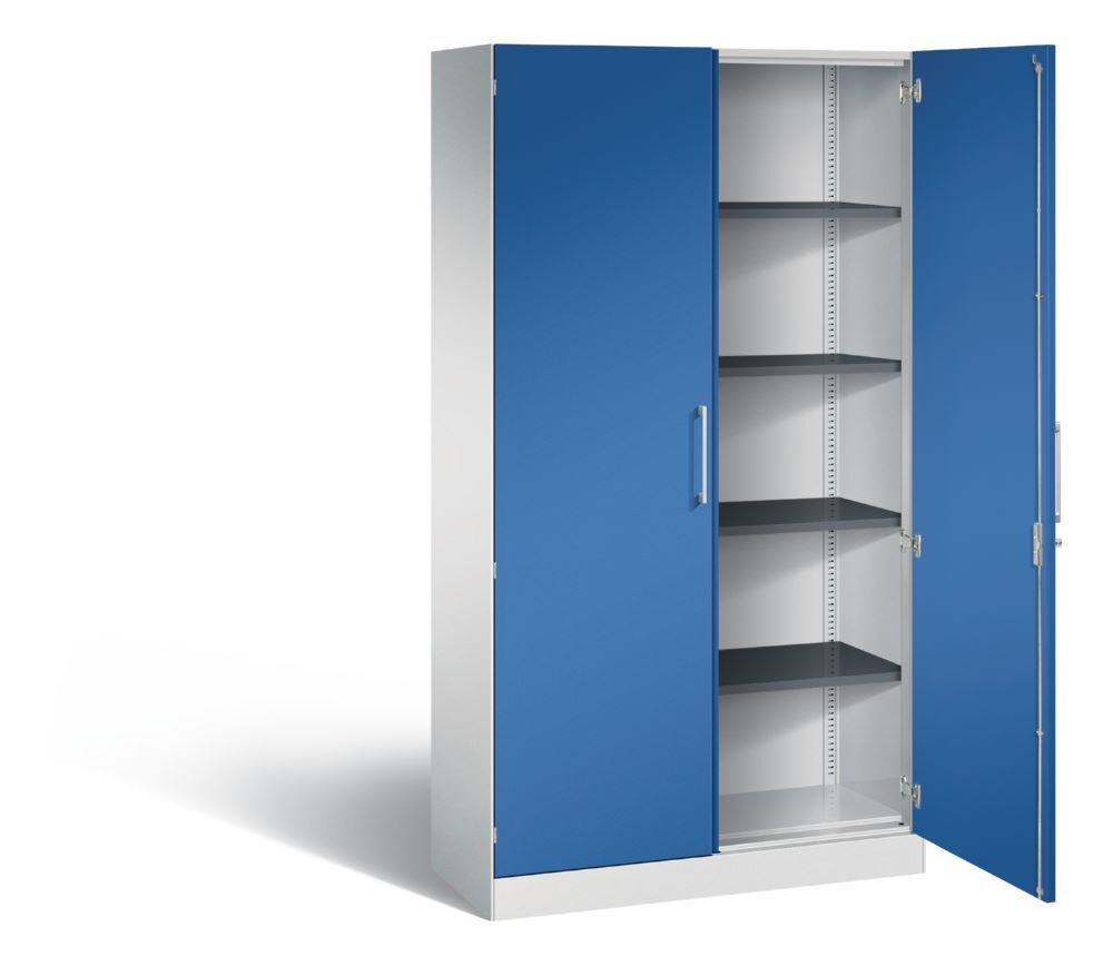 C+P Flügeltürenschrank Asisto Büroschrank enzianblau 1000 x 435 x 1980 mm Produktbild C+P Flügeltürenschrank Asisto Büroschrank enzianblau 1000 x 435 x 1980 mm bild 2