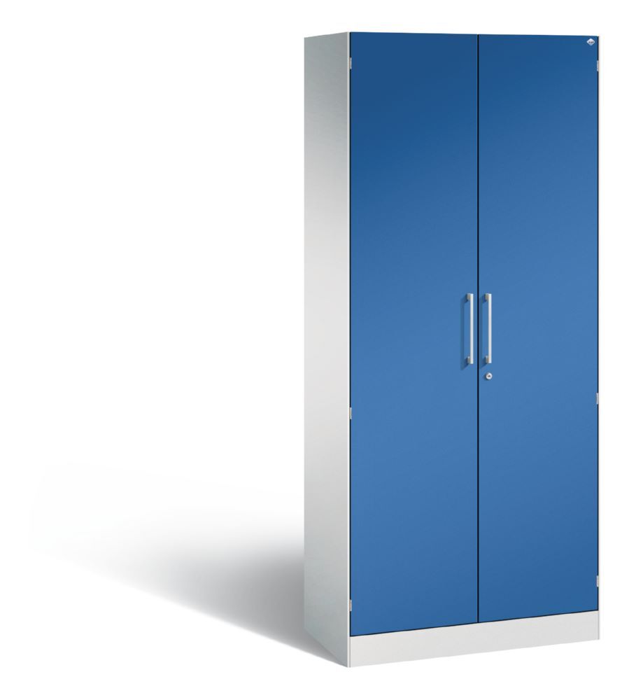 C+P Flügeltürenschrank Asisto 2 Stahltüren in enzianblau 800 x 435 x 1980 mm Produktbild C+P Flügeltürenschrank Asisto 2 Stahltüren in enzianblau 800 x 435 x 1980 mm