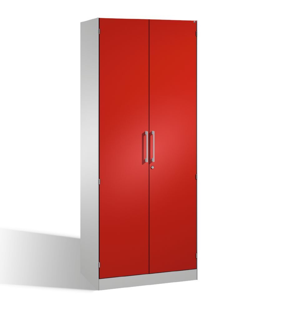 C+P Flügeltürenschrank Asisto 2 Stahltüren in rubinrot 800 x 435 x 1980 mm Produktbild C+P Flügeltürenschrank Asisto 2 Stahltüren in rubinrot 800 x 435 x 1980 mm