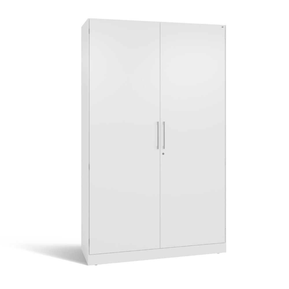 C+P Flügeltürenschrank aus Stahl Asisto verkehrsweiß 1200 x 435 x 1980 mm Produktbild C+P Flügeltürenschrank aus Stahl Asisto verkehrsweiß 1200 x 435 x 1980 mm