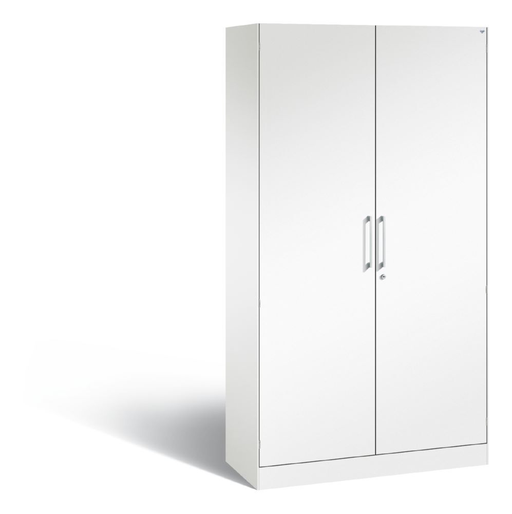 C+P Großer Flügeltürenschrank mit Sahltüren Asisto weiß 1000 x 435 x 1980 mm Produktbild C+P Großer Flügeltürenschrank mit Sahltüren Asisto weiß 1000 x 435 x 1980 mm
