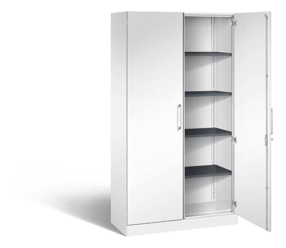 C+P Großer Flügeltürenschrank mit Sahltüren Asisto weiß 1000 x 435 x 1980 mm Produktbild C+P Großer Flügeltürenschrank mit Sahltüren Asisto weiß 1000 x 435 x 1980 mm bild 2