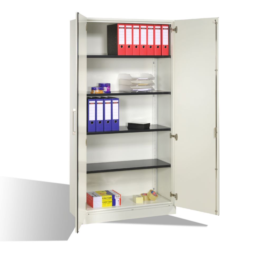 C+P Großer Flügeltürenschrank mit Sahltüren Asisto weiß 1000 x 435 x 1980 mm Produktbild C+P Großer Flügeltürenschrank mit Sahltüren Asisto weiß 1000 x 435 x 1980 mm bild 3