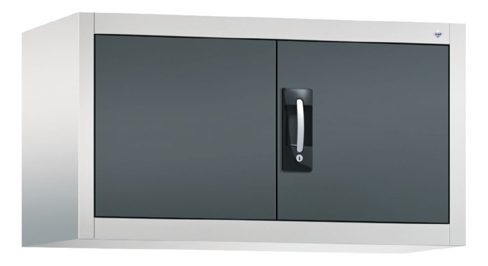 C+P Flügeltürenschrank Acurado 900 anthrazitgrau lichtgrau 930 x 400 x 500 mm Produktbild C+P Flügeltürenschrank Acurado 900 anthrazitgrau lichtgrau 930 x 400 x 500 mm