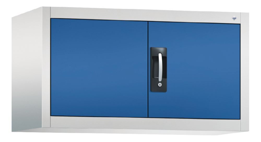 C+P Flügeltürenschrank Acurado 900 enzianblau lichtgrau 930 x 400 x 500 mm Produktbild C+P Flügeltürenschrank Acurado 900 enzianblau lichtgrau 930 x 400 x 500 mm