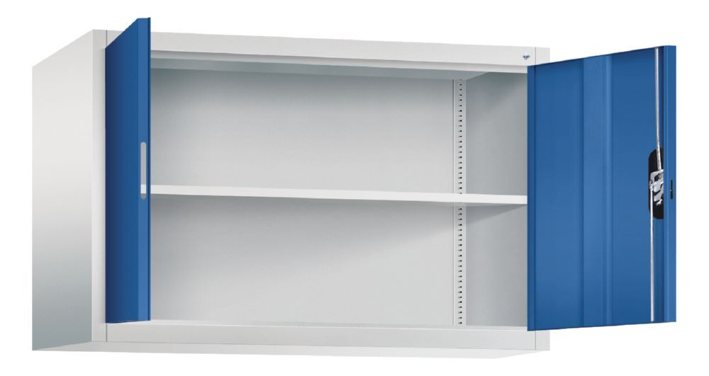 C+P Flügeltürenschrank als Aufsatz enzianblau 1200 x 500 x 790 mm Produktbild C+P Flügeltürenschrank als Aufsatz enzianblau 1200 x 500 x 790 mm bild 2