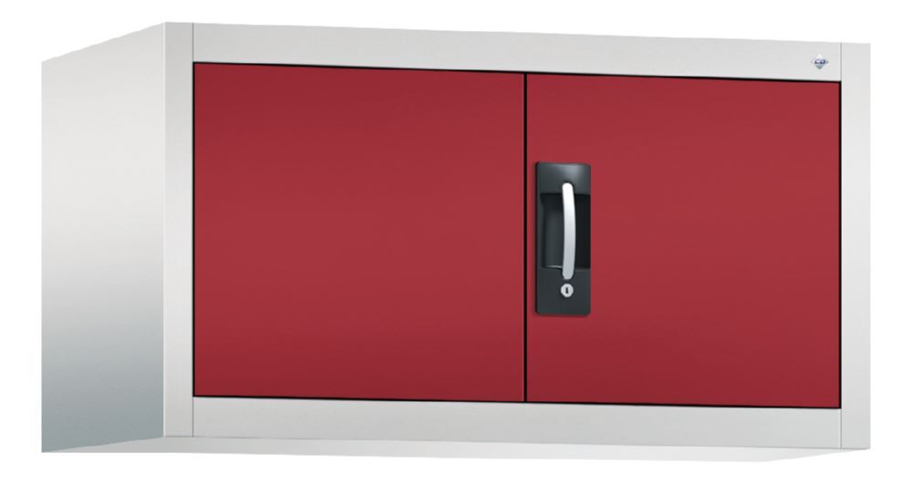 C+P Flügeltürenschrank Acurado 900 rubinrot 930 x 500 x 500 mm Produktbild C+P Flügeltürenschrank Acurado 900 rubinrot 930 x 500 x 500 mm