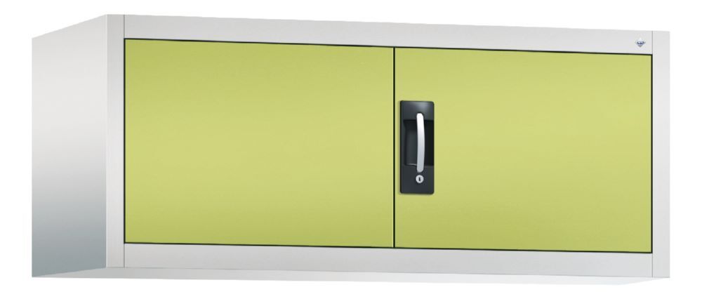 C+P Flügeltürenschrank Acurado-900, H500B1200T500 mm, Lichtgrau/Viridingrün Produktbild C+P Flügeltürenschrank Acurado-900, H500B1200T500 mm, Lichtgrau/Viridingrün