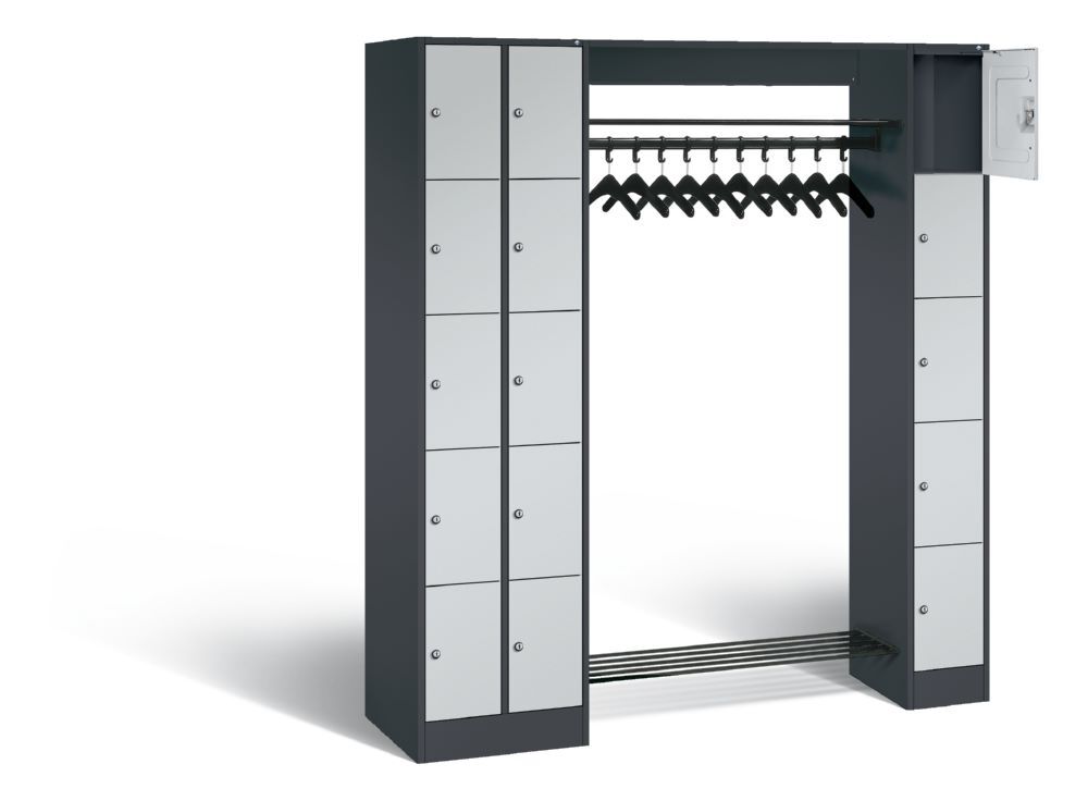 C+P Garderobefächerschrank Serie 8070 1950 x 2100 x 480 mm anthrazit lichtgrau Produktbild C+P Garderobefächerschrank Serie 8070 1950 x 2100 x 480 mm anthrazit lichtgrau bild 2