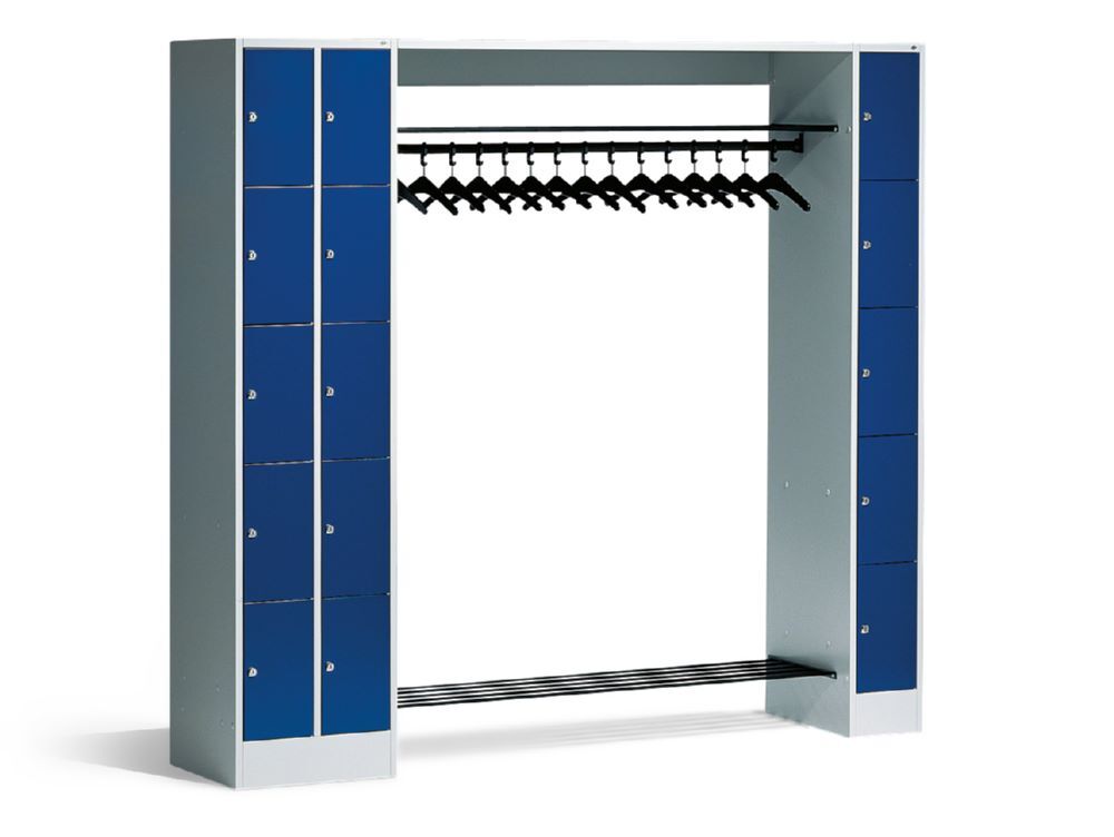 C+P Garderobefächerschrank Serie 8070 1950 x 2100 x 480 mm lichtgrau enzianblau Produktbild C+P Garderobefächerschrank Serie 8070 1950 x 2100 x 480 mm lichtgrau enzianblau