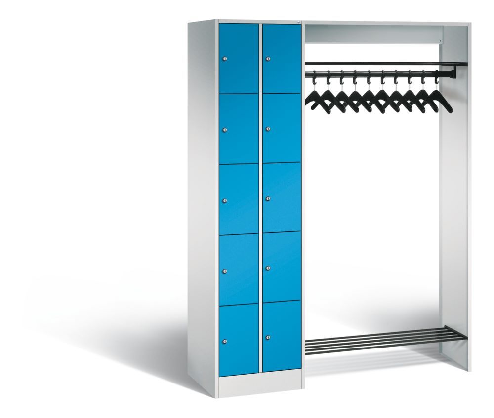 C+P Garderobe Serie 8070 1 Fächerschrank in lichtblau 1410 x 480 x 1950 mm Produktbild C+P Garderobe Serie 8070 1 Fächerschrank in lichtblau 1410 x 480 x 1950 mm