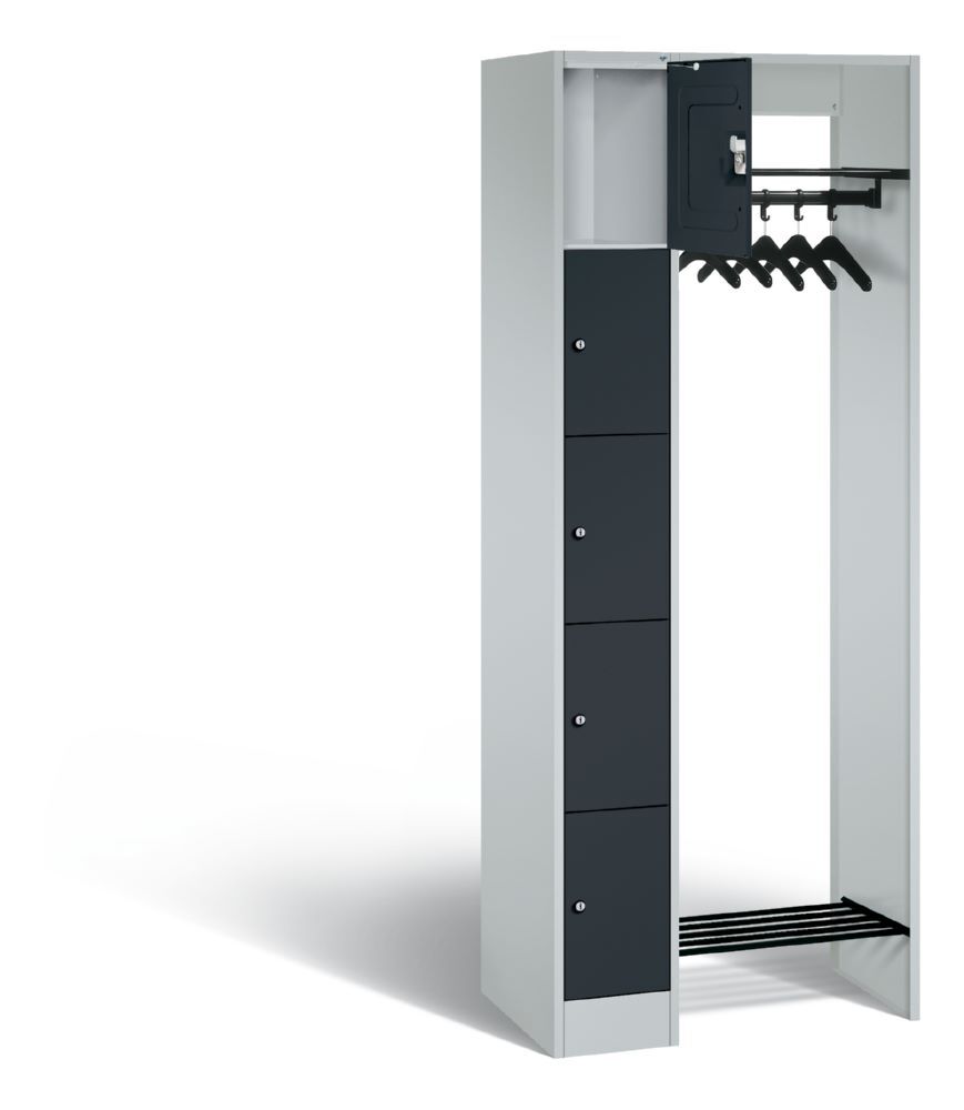 C+P Garderobe Serie 8070 inklusive Kleiderbügel resedagrün 740 x 480 x 1950 mm Produktbild C+P Garderobe Serie 8070 inklusive Kleiderbügel resedagrün 740 x 480 x 1950 mm bild 2