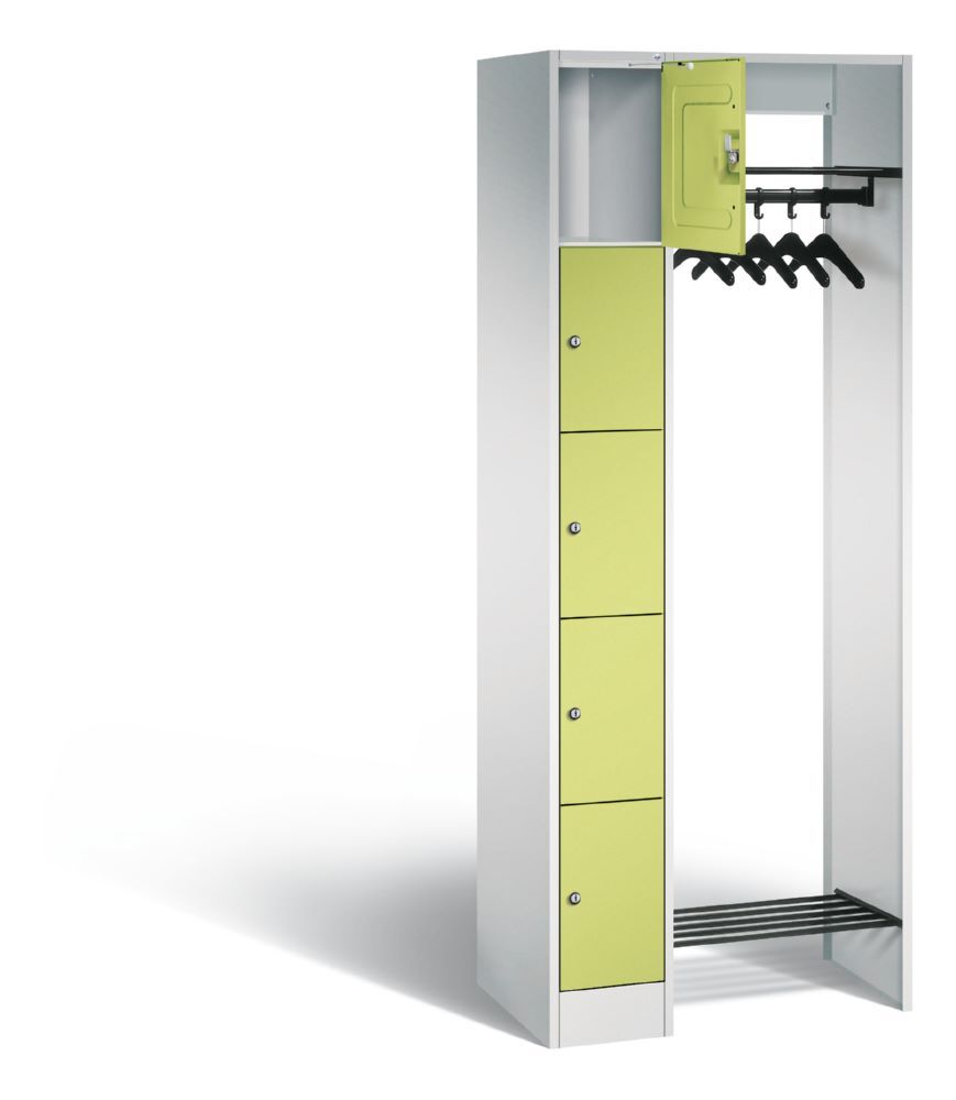 C+P Garderobe Serie 8070 inklusive Kleiderbügel viridingrün 740 x 480 x 1950 mm Produktbild C+P Garderobe Serie 8070 inklusive Kleiderbügel viridingrün 740 x 480 x 1950 mm bild 2