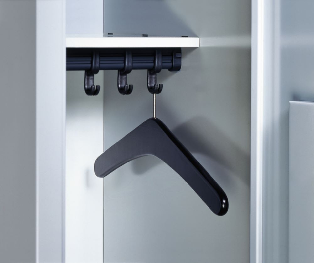 C+P Garderobe Serie 8070 mit 1 Schrank und 5 Fächer weiß 740 x 480 x 1950 mm Produktbild C+P Garderobe Serie 8070 mit 1 Schrank und 5 Fächer weiß 740 x 480 x 1950 mm bild 3