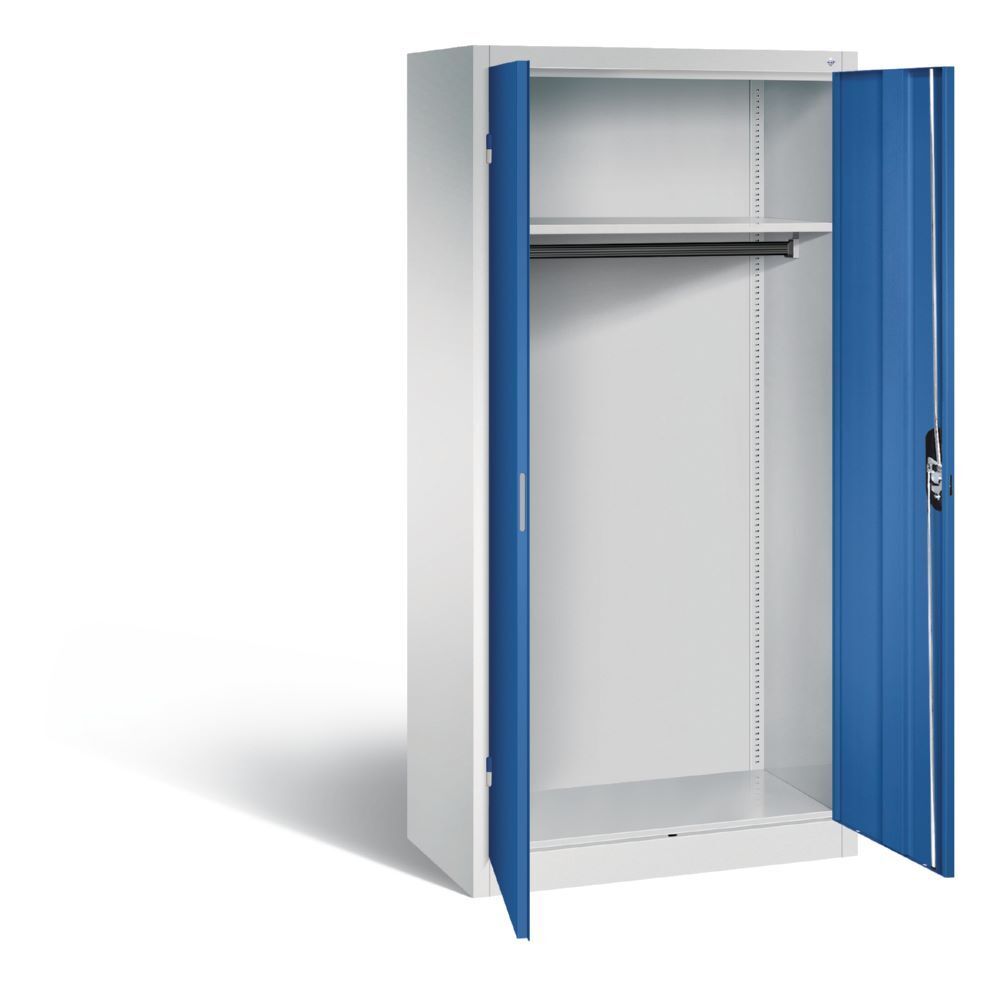 C+P Garderobenschrank Acurado mit Doppeltür enzianblau 930 x 500 x 190 mm Produktbild C+P Garderobenschrank Acurado mit Doppeltür enzianblau 930 x 500 x 190 mm bild 2