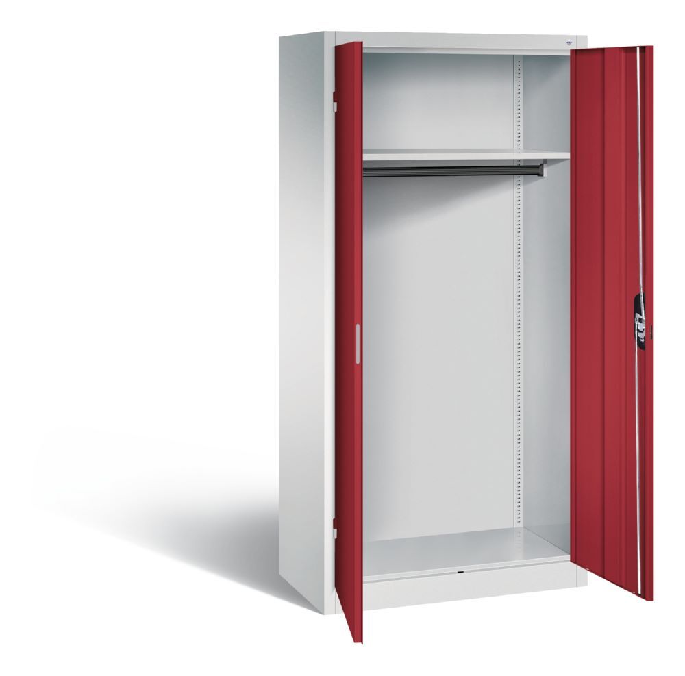 C+P Garderobenschrank Acurado mit Doppeltür rubinrot 930 x 500 x 1950 mm Produktbild C+P Garderobenschrank Acurado mit Doppeltür rubinrot 930 x 500 x 1950 mm bild 2