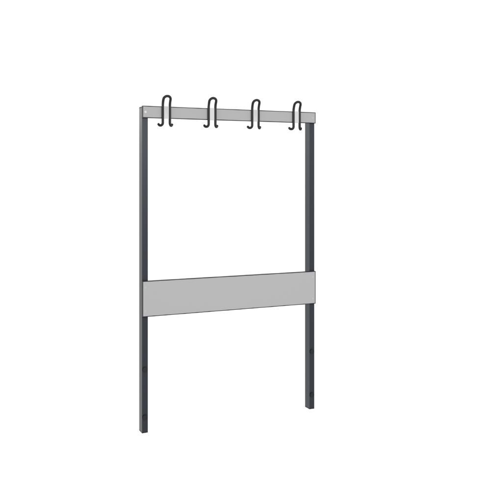 C+P Rückenlehne für Feuchtraummöbel schwarzgrau grau 1000 x 1650 mm Produktbild C+P Rückenlehne für Feuchtraummöbel schwarzgrau grau 1000 x 1650 mm