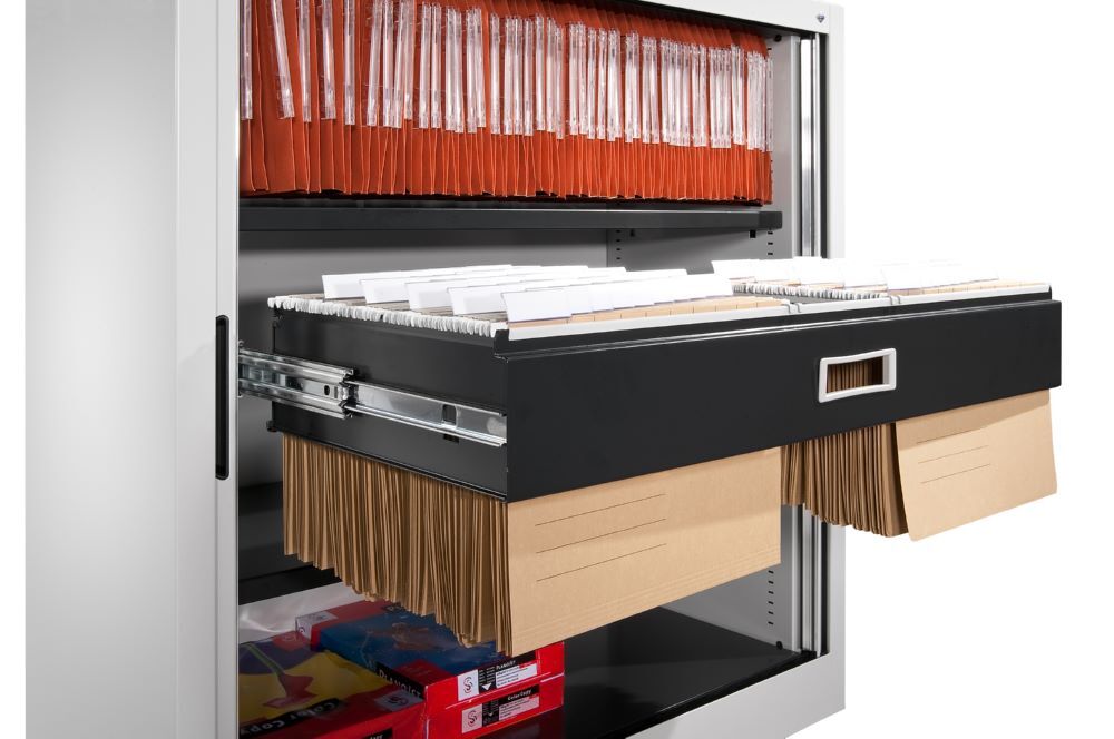 C+P Hängerahmen für Hängehefter und Mappen schwarzgrau 837 x 355 x 121 mm Produktbild C+P Hängerahmen für Hängehefter und Mappen schwarzgrau 837 x 355 x 121 mm
