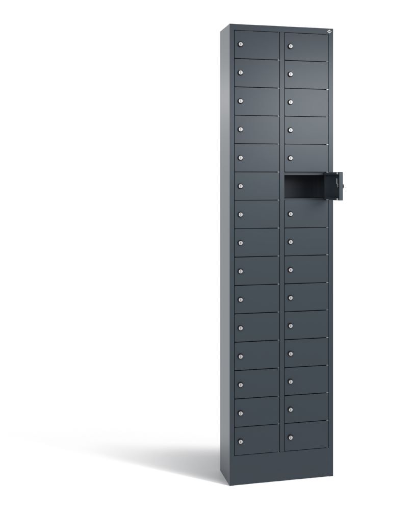 C+P Kleingefachschrank Serie 8170 30 Fächer 1950 x 460 x 200 mm anthrazit Produktbild C+P Kleingefachschrank Serie 8170 30 Fächer 1950 x 460 x 200 mm anthrazit bild 2