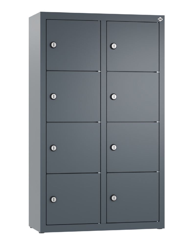 C+P Kleingefachschrank mit 8 Fächer in dunkelgrau 460 x 200 x 770 mm Produktbild C+P Kleingefachschrank mit 8 Fächer in dunkelgrau 460 x 200 x 770 mm