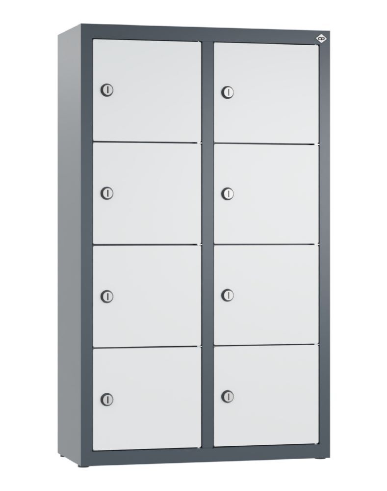 C+P Kleingefachschrank mit 8 Fächer lichtgrau 460 x 200 x 770 mm Produktbild C+P Kleingefachschrank mit 8 Fächer lichtgrau 460 x 200 x 770 mm