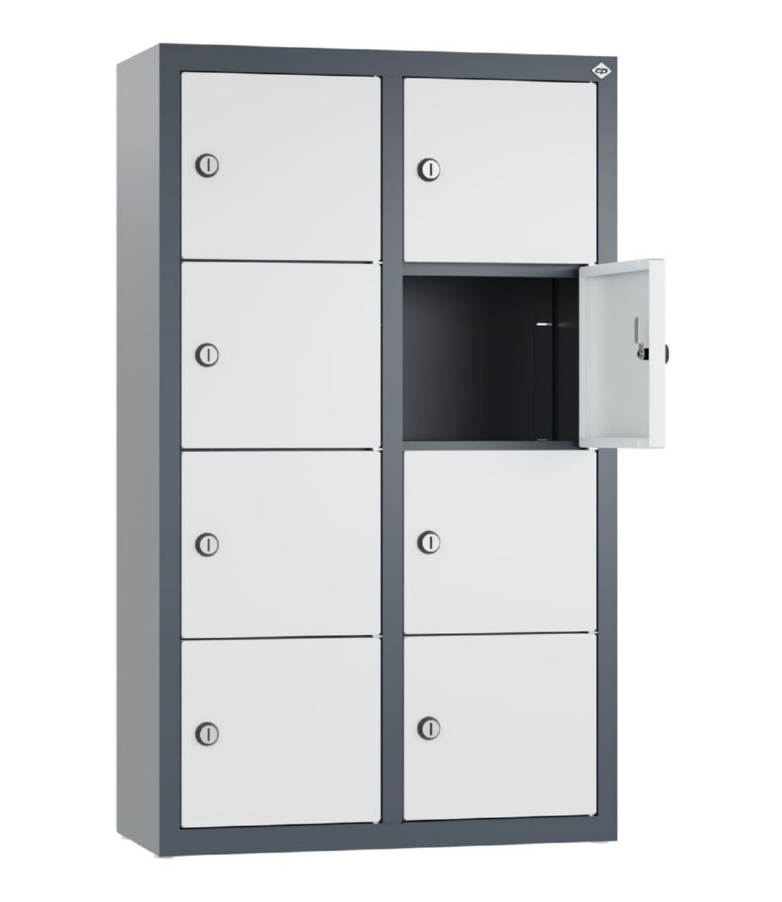 C+P Kleingefachschrank mit 8 Fächer lichtgrau 460 x 200 x 770 mm Produktbild C+P Kleingefachschrank mit 8 Fächer lichtgrau 460 x 200 x 770 mm bild 2