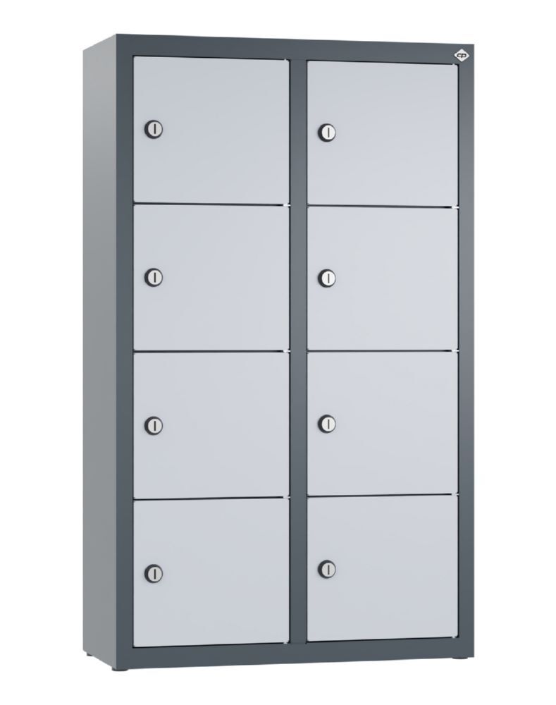C+P Kleingefachschrank 8 Fächer in weißalu 460 x 200 x 770 mm Produktbild C+P Kleingefachschrank 8 Fächer in weißalu 460 x 200 x 770 mm