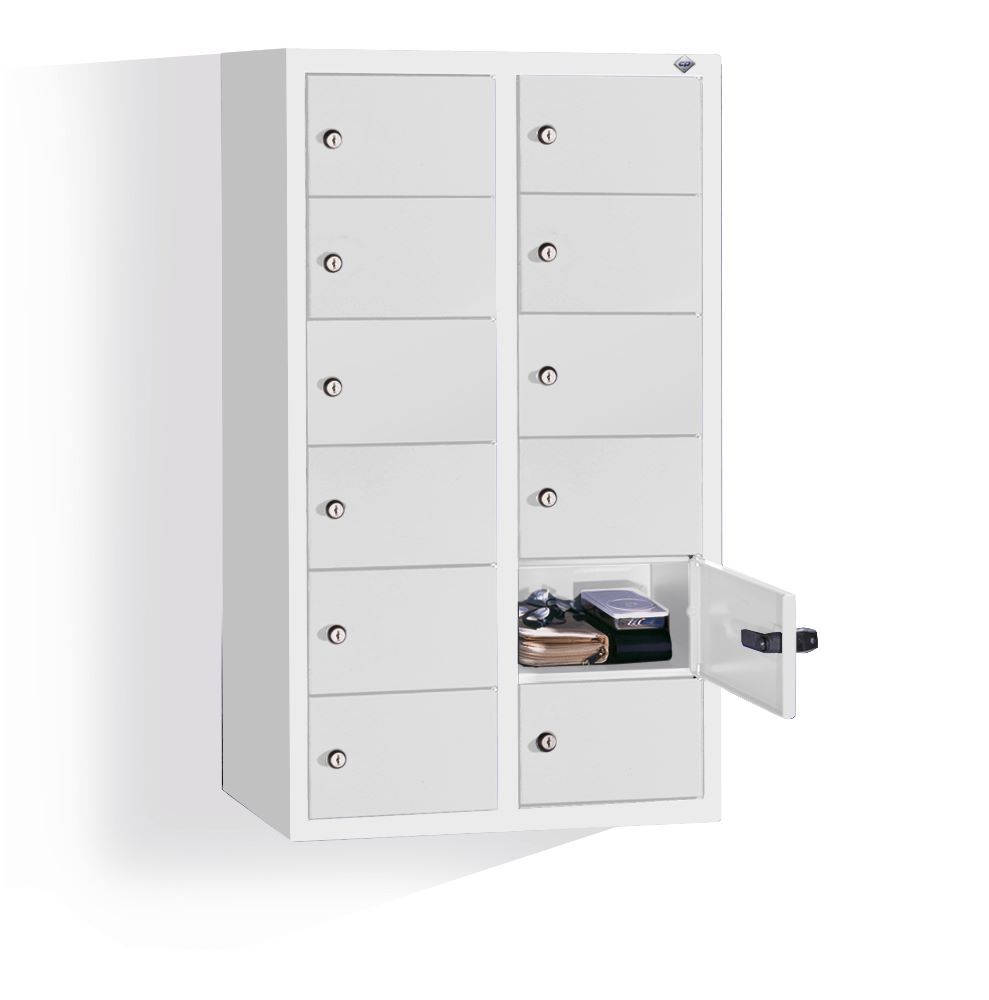 C+P Kleingefachschrank 12 kleine Fächer lichtgrau 460 x 200 x 770 mm Produktbild C+P Kleingefachschrank 12 kleine Fächer lichtgrau 460 x 200 x 770 mm bild 3