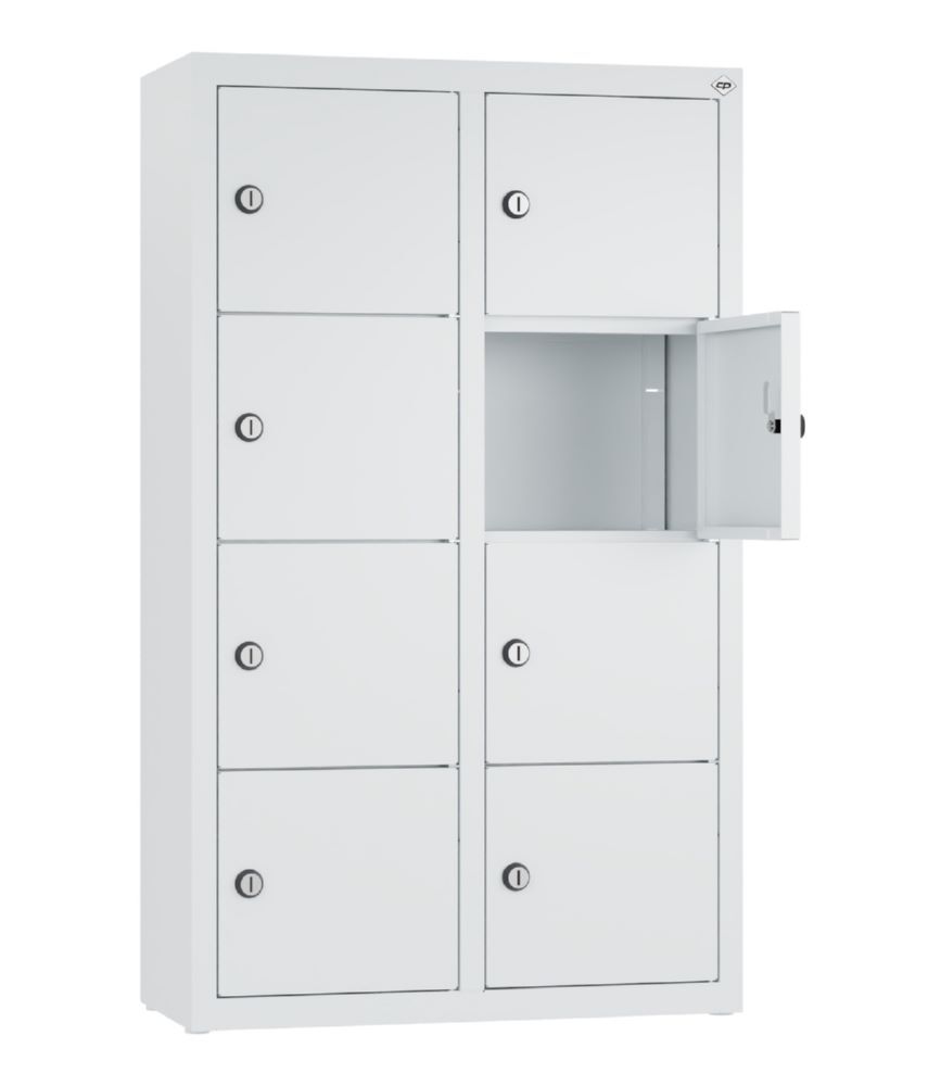 C+P Kleingefachschrank mit 8 Fächer lichtgrau 460 x 200 x 770 mm Produktbild C+P Kleingefachschrank mit 8 Fächer lichtgrau 460 x 200 x 770 mm bild 2