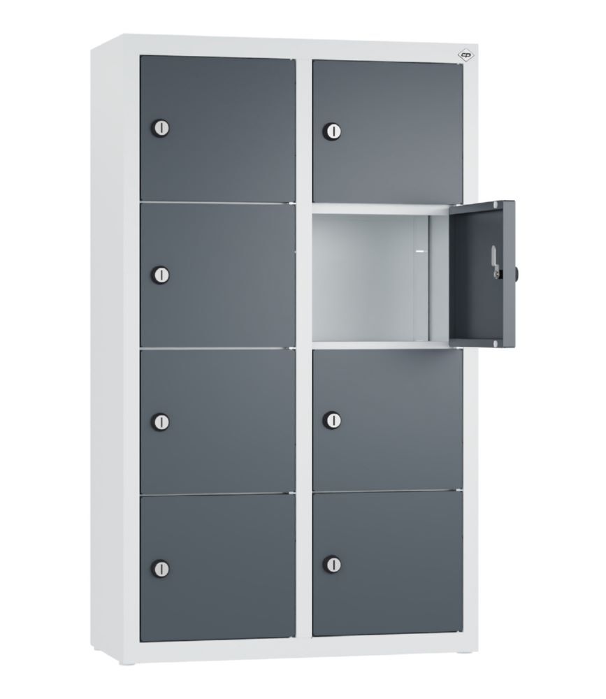 C+P Kleingefachschrank mit 8 Fächer anthrazit 460 x 200 x 770 mm Produktbild C+P Kleingefachschrank mit 8 Fächer anthrazit 460 x 200 x 770 mm bild 2