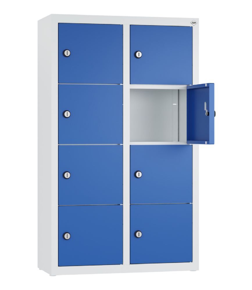 C+P Kleingefachschrank mit 8 Fächer enzianblau 460 x 200 x 770 mm Produktbild C+P Kleingefachschrank mit 8 Fächer enzianblau 460 x 200 x 770 mm bild 2