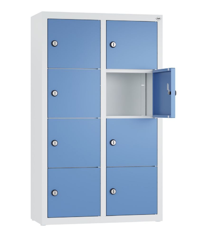 C+P Kleingefachschrank mit 8 Fächer fernblau 460 x 200 x 770 mm Produktbild C+P Kleingefachschrank mit 8 Fächer fernblau 460 x 200 x 770 mm bild 2