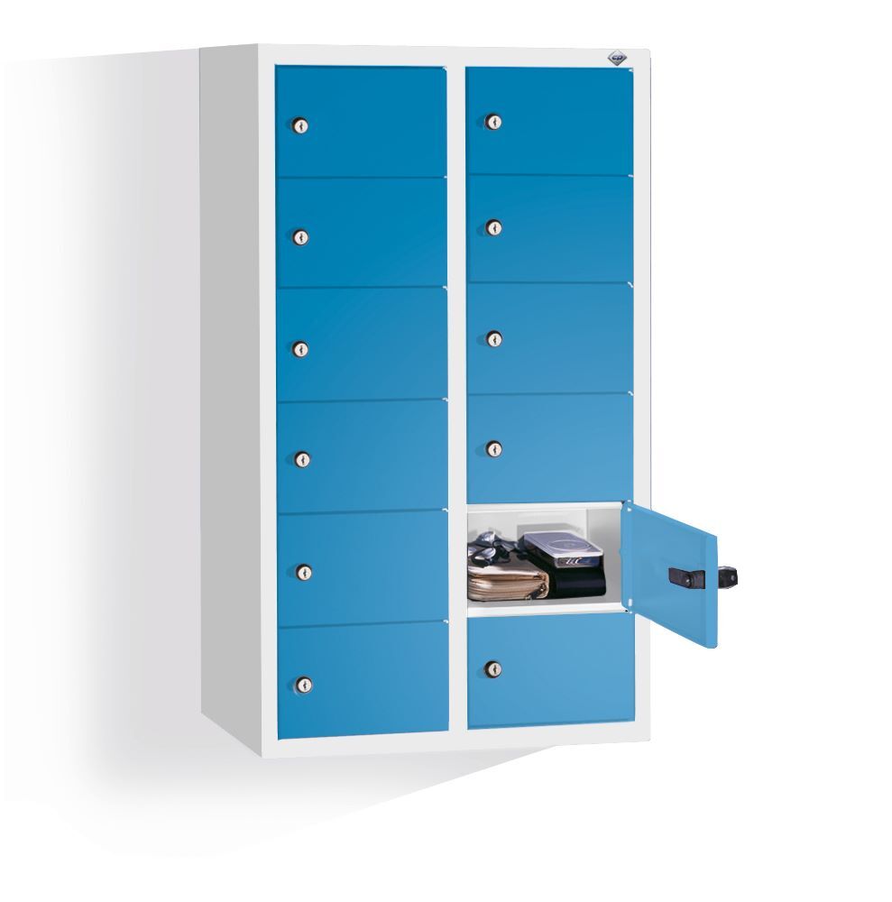 C+P Kleingefachschrank 12 kleine Fächer lichtblau 460 x 200 x 770 mm Produktbild C+P Kleingefachschrank 12 kleine Fächer lichtblau 460 x 200 x 770 mm bild 3