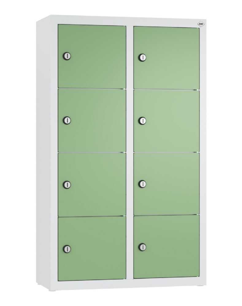 C+P Kleingefachschrank mit 8 Fächer resedagrün 460 x 200 x 770 mm Produktbild C+P Kleingefachschrank mit 8 Fächer resedagrün 460 x 200 x 770 mm
