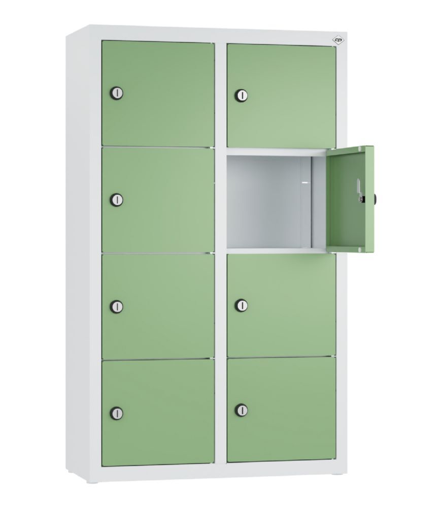 C+P Kleingefachschrank mit 8 Fächer resedagrün 460 x 200 x 770 mm Produktbild C+P Kleingefachschrank mit 8 Fächer resedagrün 460 x 200 x 770 mm bild 2