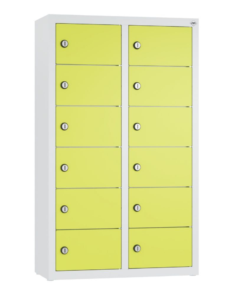 C+P Kleingefachschrank 12 kleine Fächer viridingrün 460 x 200 x 770 mm Produktbild C+P Kleingefachschrank 12 kleine Fächer viridingrün 460 x 200 x 770 mm