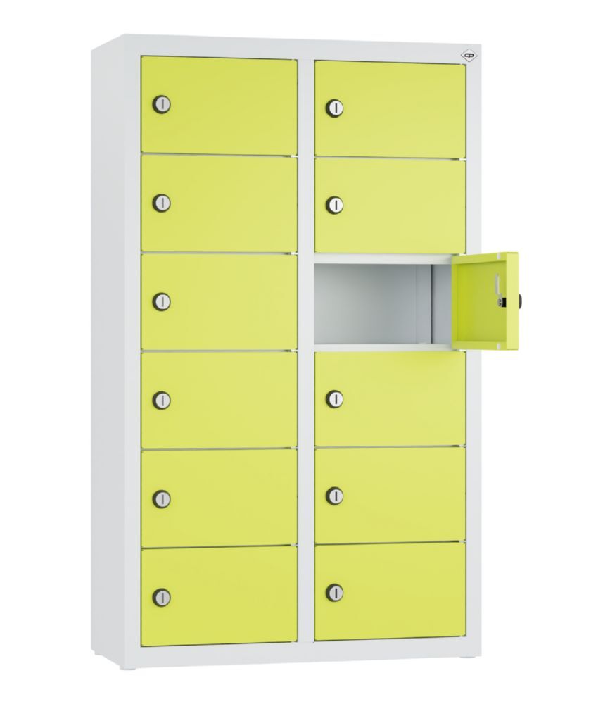 C+P Kleingefachschrank 12 kleine Fächer viridingrün 460 x 200 x 770 mm Produktbild C+P Kleingefachschrank 12 kleine Fächer viridingrün 460 x 200 x 770 mm bild 2
