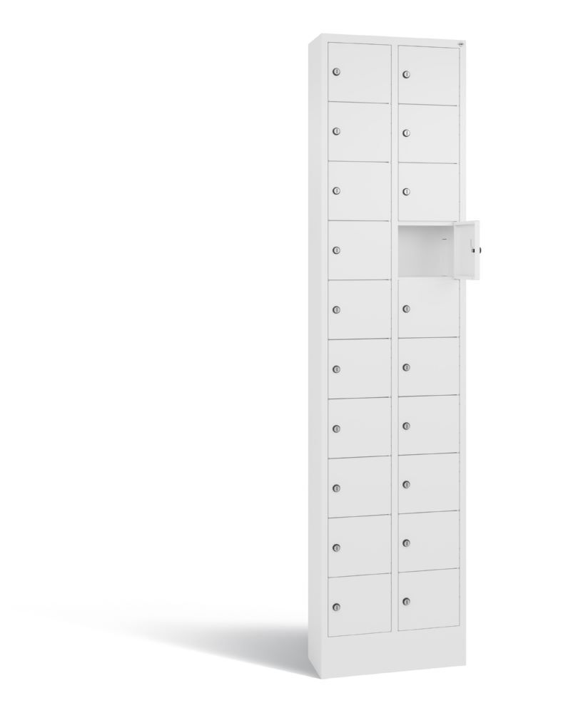 C+P Kleingefachschrank 20 Fächer 1950 x 460 x 200 mm in weiß Produktbild C+P Kleingefachschrank 20 Fächer 1950 x 460 x 200 mm in weiß bild 2