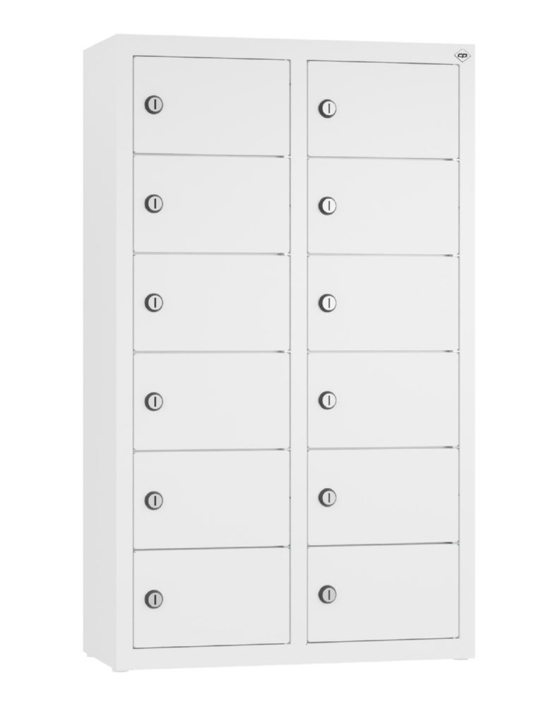 C+P Kleingefachschrank 12 Fächer in weiß 460 x 200 x 770 mm Produktbild C+P Kleingefachschrank 12 Fächer in weiß 460 x 200 x 770 mm