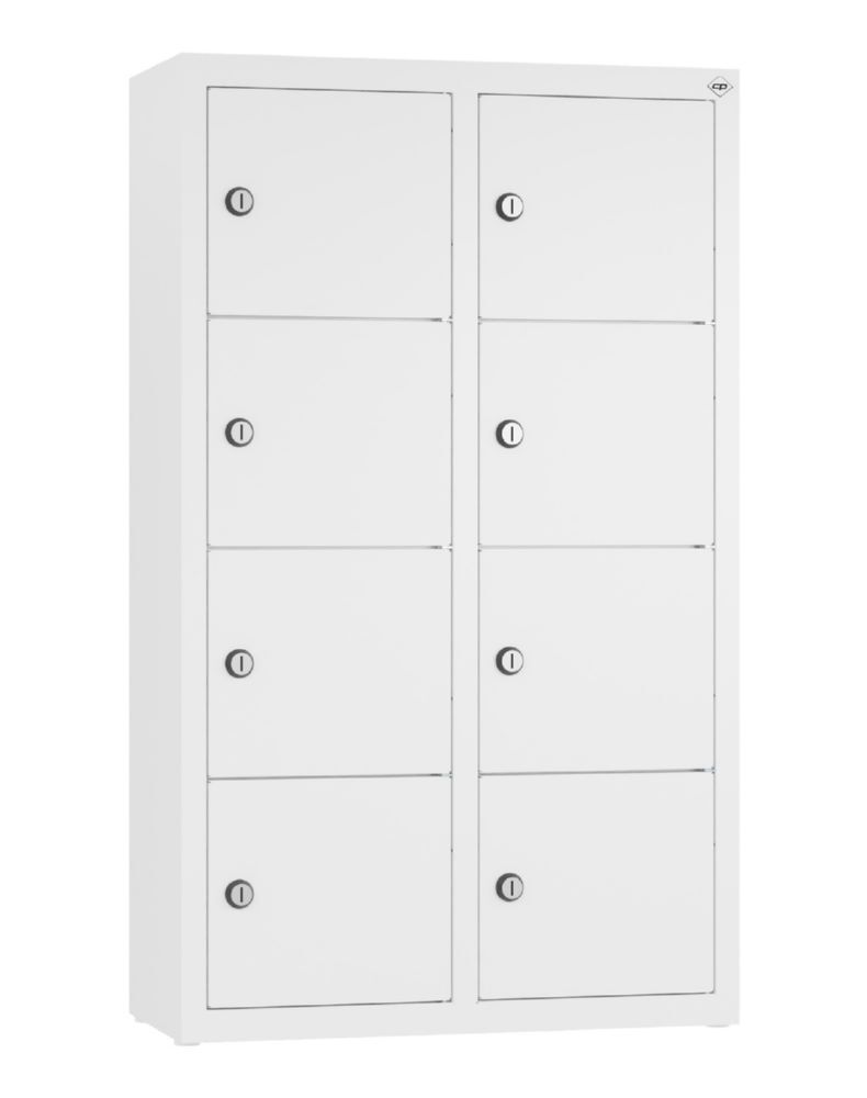 C+P Kleingefachschrank Serie 8170 mit 8 Fächer verkehrsweiß 460 x 200 x 770 mm Produktbild C+P Kleingefachschrank Serie 8170 mit 8 Fächer verkehrsweiß 460 x 200 x 770 mm
